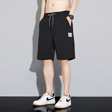 实拍2026夏季潮流短裤男宽松简约百搭透气休闲运动五分裤