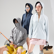 7A抗菌防异味防螨虫冰感UPF100+超大遮阳可拆卸帽檐男女款防晒衣