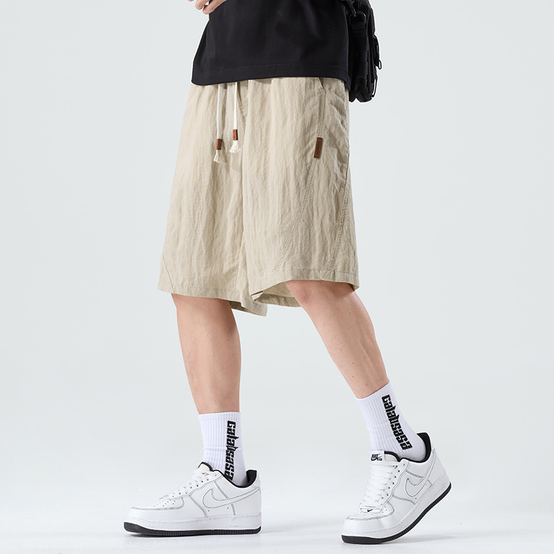 실사 2026 여름 새로운 라이 경기 서울 아마 캐주얼 반바지 남자 루즈핏 다용도 스트레이트 오부 바지