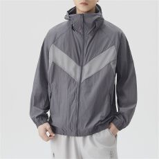 实拍2026夏季新款拼接防晒衣服UPF50+连帽户外运动旅游露营防晒