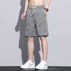 批发实拍2026夏季新款潮牌宽松直筒百搭弹力短裤五分裤休闲裤男
