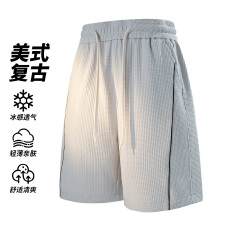 批发实拍2026夏季新款冰丝速干短裤男宽松直筒五分裤运动休闲百搭帅气