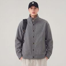 批发实拍秋冬立领拉链开衫卫衣<b class='q'>男</b>士<b class='q'>外套</b>夹克美式潮流重磅<b class='q'>休闲</b>百搭上衣