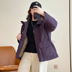 批发官图秋冬新款高端三防面料轻<b class='q'>户外</b>棉风衣连帽拉链棉服休闲<b class='q'>时尚</b>百搭