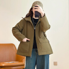 批发官图秋冬新款高端三防面料轻<b class='q'>户外</b>棉风衣连帽拉链棉服休闲<b class='q'>时尚</b>百搭