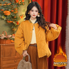 批发官图 25年秋冬新款简约显瘦减龄复古防寒棉服