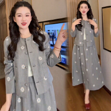 批发官图 2026春新款韩系独特超好看小香风套装裙高级感<b class='q'>职业</b>两件套