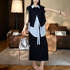 批发官图 2026春夏新款时尚显瘦气质休闲<b class='q'>卫衣</b>衬衫半身裙套装