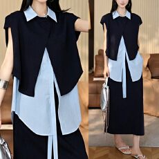 批发官图 2026春夏新款时尚显瘦气质休闲<b class='q'>卫衣</b>衬衫半身裙套装