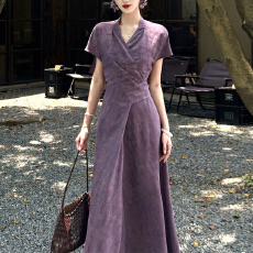 批发官图 2026夏季<b class='q'>新款</b>国风新中式修身收腰显瘦温柔高级<b class='q'>旗袍</b>连衣裙