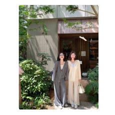 批发露思同款毛针织上衣裤子套装