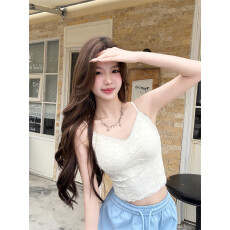 批发春夏法式蕾丝美背韩系高定无痕蕾丝<b class='q'>小</b>蛮腰吊带<b class='q'>西服</b>内搭高级感背心