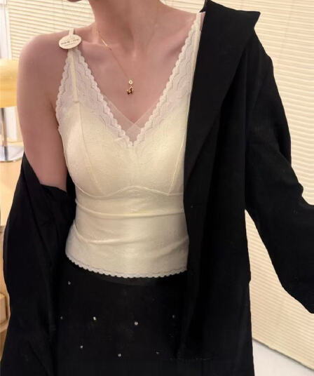 부드러운 조용한 럭셔리 바람 자카드 깊은 v 섹시함 슬립 속옷 레이스 조끼 벨트 컵 패드 브래지어 섹시함 외출용 인사이드 가져 가라.