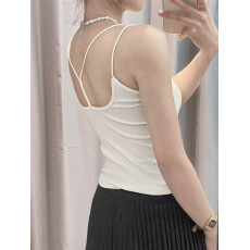 批发吊带小背心女内搭2026新款带胸垫春夏文胸一体外穿棉打底上衣薄款