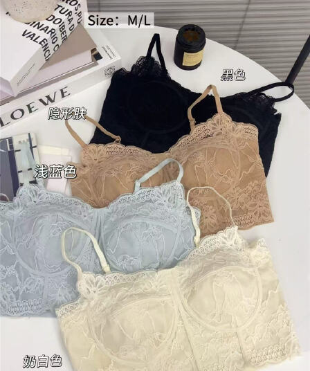 쇼트 스타일 레이스 생선뼈 속옷 핫걸 순수한 욕망 섹시함 프랑스식 바람 슬립 원피스 고정 컵 얼음 실크 아름다움 뒤로