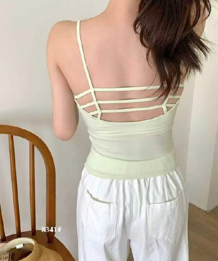 라이 경기 서울 패션 조끼 십자가 벨트 측면 그리드 디자인 홀로우 아웃 좋은 어깨끈 원피스 고정 컵 아름다움 뒤로 슬립