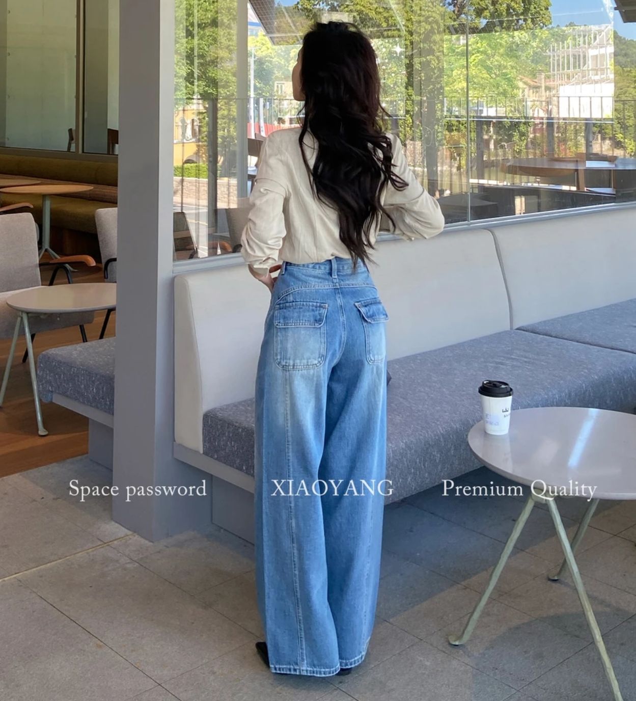 2026 년 작은 왕가 다용도 패치워크 데님 작은 키 모통이 칼 바지 여성 145cm