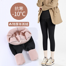 实拍孕妇打底裤秋冬外穿加绒加厚2025孕期不勒肚子保暖裤棉裤冬装