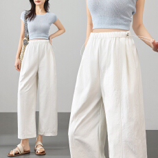 批发实拍孕妇裤子春夏薄款外穿孕期不勒肚子2026新款阔腿裤小个子春装