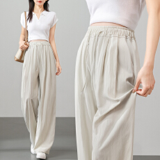 批发实拍孕妇裤子春夏薄款外穿2026新款孕期不勒肚子阔腿裤长裤春装