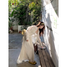 批发切糕自制【月光】小个子女春新款设计感拼接蕾丝精致<b class='q'>长袖</b>衬衫