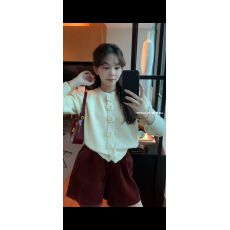 批发立体花朵毛衣针织衫2025秋季新款显瘦圆领百搭针织衫上衣