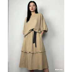 批发韩系高腰2026年新款爆款花边拼接半身裙