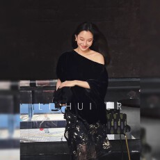 批发黑鸢尾 盐系轻熟设计感罩衫春夏斗篷真丝丝绒<b class='q'>上衣</b>