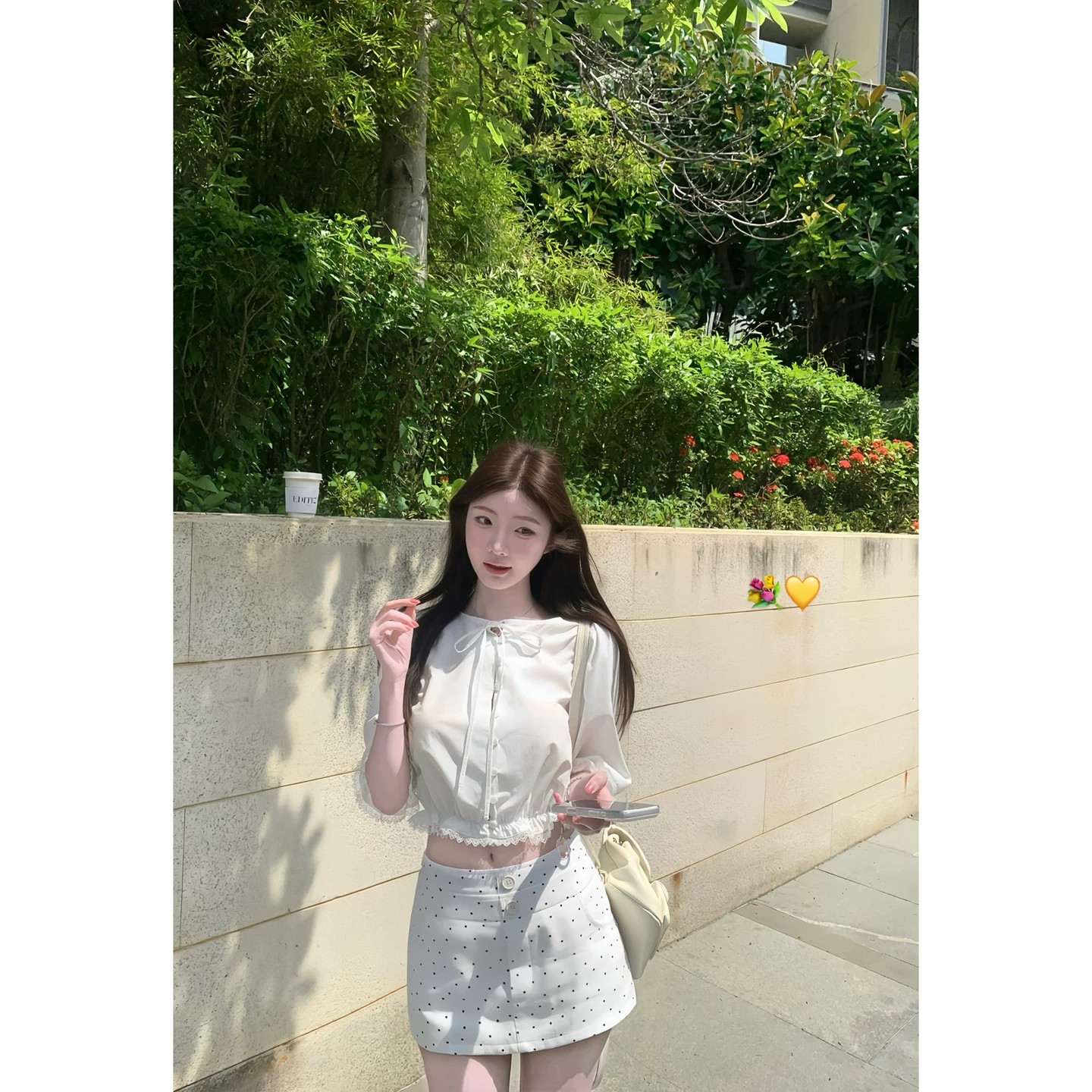 화이트 워터 여성 라운드 골동품 소녀 주간 실크 코튼 버블 여성 셔츠 여름 패치워크 홀로우 아웃 레이스 순수한 욕망 맨위