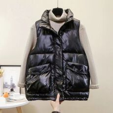 批发羽绒服马甲<b class='q'>秋</b>冬新款外搭2025新款韩版外穿保暖加厚韩版宽松显瘦