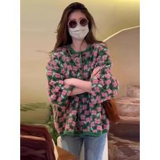 批发超好看秋冬新款花朵<b class='q'>毛衣</b><b class='q'>开衫</b>外套洋气独特高级时尚<b class='q'>毛衣</b><b class='q'>开衫</b>