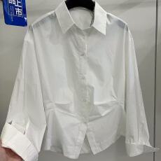 批发2026春秋新款时尚别致设计感收腰宽松高端显瘦长袖衬衫