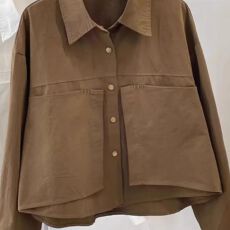 批发春秋新款百搭工装长袖外套上衣衬衫