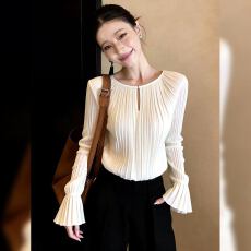 批发独特设计2026新款法式别致时尚<b class='q'>长袖</b>衬衫春夏新款高端<b class='q'>长袖</b>衬衫