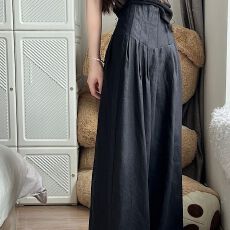批发新几辛苦女新款裙裤昌奎垂感宽松显瘦阔腿裤拖地裤