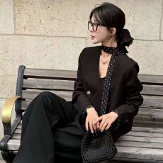 批发春秋时尚新款西装外套气质下小个子高端<b class='q'>百搭</b>西装上衣