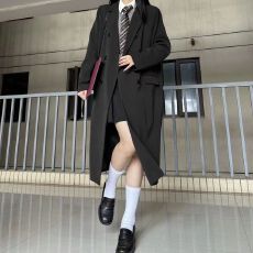 批发长款西装外套<b class='q'>春</b>秋新款韩版高级感时尚宽松显瘦时髦气质长款外套
