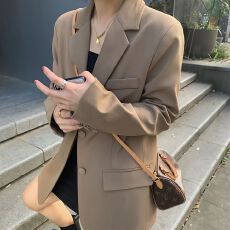批发西装外套2026春秋<b class='q'>韩版</b>宽松显瘦减龄百搭学生小西装外套