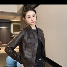 批发皮衣外套<b class='q'>春</b>秋冬新爆款气质减龄时尚小香风小个子机车皮夹克上衣