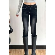 批发黑色弹力修身铅笔牛仔裤女2026春季新款修身显瘦辣妹<b class='q'>小脚裤</b>ins潮