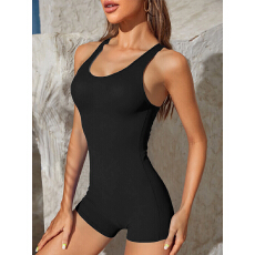 批发Sxy Backlss Swimsuit 多色露背泳衣保守平角泳装