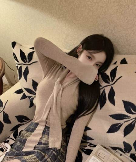 프랑스식 품격 리본 V넥 양모 니트 스웨터 여성 가을 겨울철 핫걸 몸매 가꾸기 인사이드 잡아라. 의류