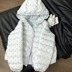 批发甜美波点排骨2026冬季新款连帽棉服女保暖显瘦小个子短款棉袄外套