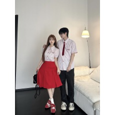 批发实拍小中大学生校服JK制服五一六一表演服毕业照衬衫套装班服