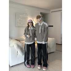批发实拍<b class='q'>秋</b>装学生班服运动服潮牌团购服卫衣两件套中小大校服已出货