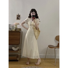 批发大码女装轻薄蕾丝短袖<b class='q'>连衣裙</b>胖mm夏季新款收腰遮肚显瘦中长裙子