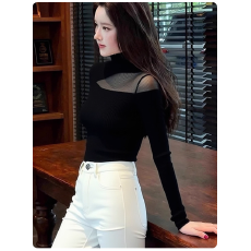 批发2025新款今年秋冬流行法式小资绝美巨好看独特漂亮<b class='q'>高级</b>感黑色上衣