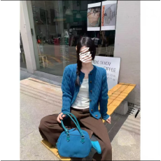 2026春秋新款美式休闲可可棕慵懒直筒阔腿裤女高腰宽松拖地牛仔裤