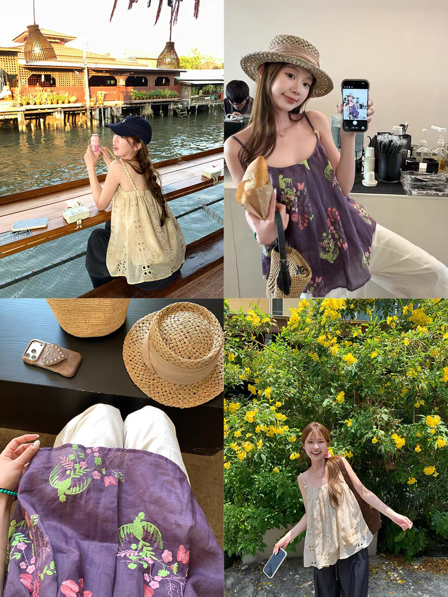 im ~까지 안개 염색 꽃 와일드 100 라미 자수 비즈 핀치 Pleat 한 마디 슬립 맨위