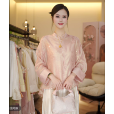 批发新中式重工刺绣国风新款气质夏季绣花复古时尚百搭外套